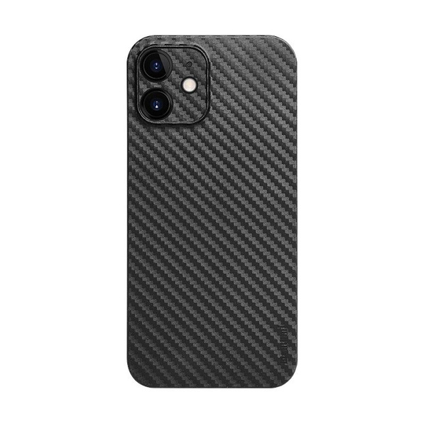 Накладка пластиковая Memumi Slim Carbon iPhone 12 черная 0.3mm - купить ...