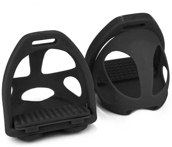 Стремена пластиковые с безопасными вставками /черный - купить с ...