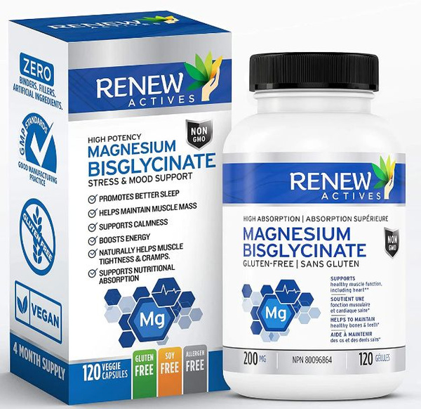 Магний Бисглицината магния Magnesium Bisgliycinate 200 mg 120caps ...