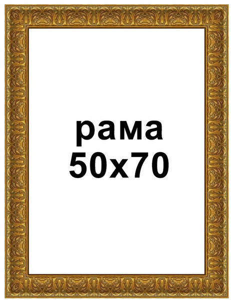 Багетная рама для картин 50х70 для картин по номерам на подрамнике ...