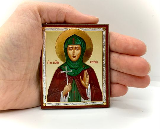 Икона Святая Евгения ОСВЯЩЕНО (7.5 х 6см) - купить по низким ценам в ...