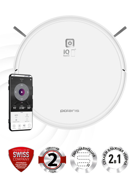 Робот-пылесос Polaris PVCR 1050 Wi-Fi IQ Home Aqua - купить по выгодной ...