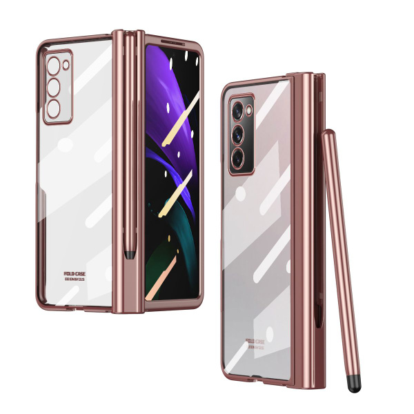 Samsung Galaxy Z Fold 2 чехол для телефона прозрачное стекло с стилусом ...