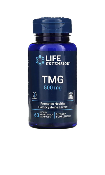 ТМГ Триметилглицин LIFE EXTENSION TMG Trimethyiglycine 500 mg 60 капсул ...
