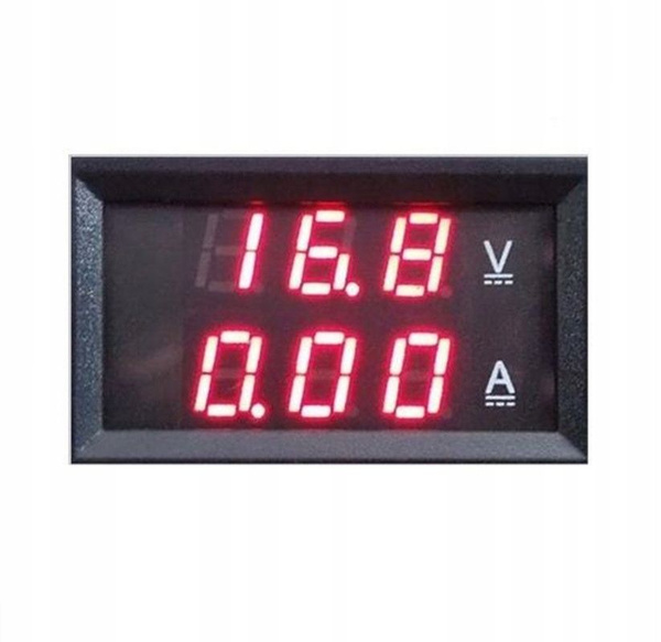 Автомобильный цифровой вольтметр амперметр DC/100V/10A,красный купить ...