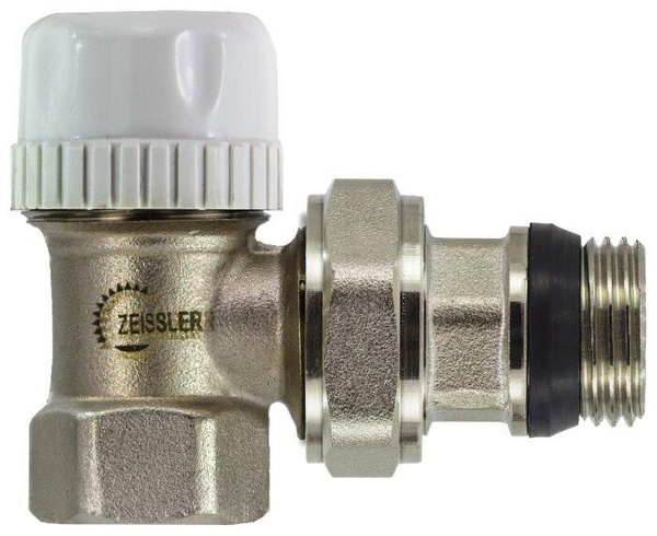 Кран -Вентиль под термоголовку угловой для Радиатора 1/2" Zeissler-TIM ...