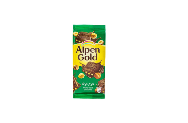 Alpen Gold Шоколад молочный, фундук, 85 гр - купить с доставкой по ...