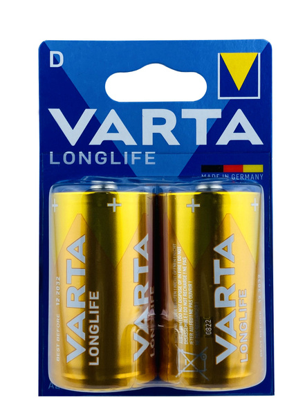 Varta Батарейка D, Щелочной тип, 2 шт - купить с доставкой по выгодным ...