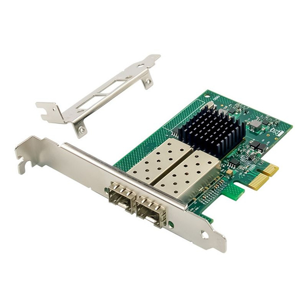 82576EB PCI E X1 Гигабитная серверная сетевая карта двухпортовый ...
