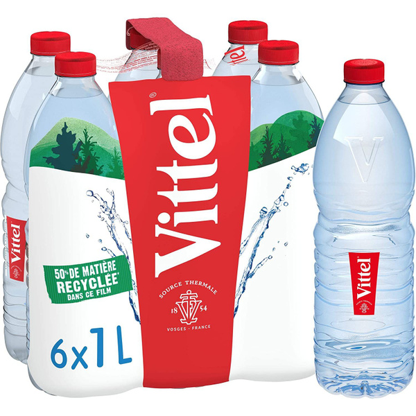 Vittel, 1 л, Упаковка 6 шт., Виттель, Вода минеральная негазированная ...