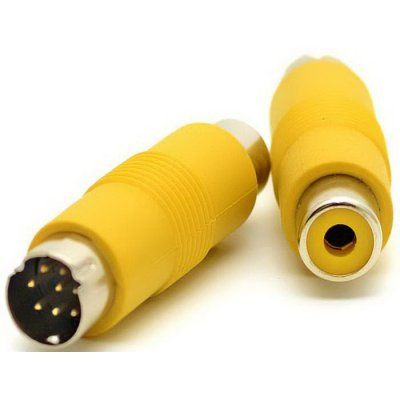 Переходник адаптер 8PIN S-video to RCA (F) MiniDIN 8-pin RCA переходник ...