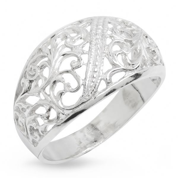 Titanium V65 Vintage Decorative Pattern Ring Stainless Steel Rings For Women Wed