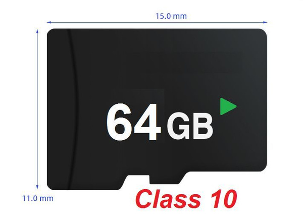 64 GB Карта памяти micro SD Class 10 Карта СД 64 Гб памяти микро СД без ...