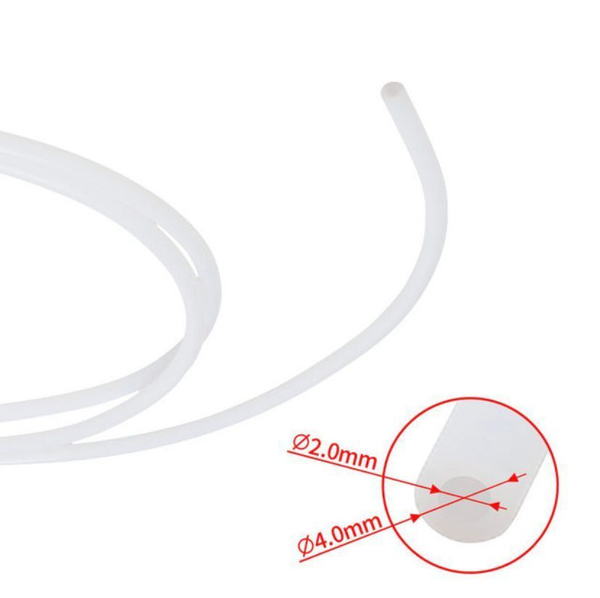 Тефлоновая (Прозрачная, PTFE, фторопластовая) трубка 4*2мм - 1м купить ...