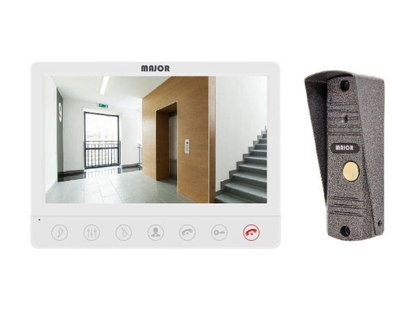 Видеодомофон Major ALFA+CLASSIC серебро, 800x480 купить по низким ценам ...