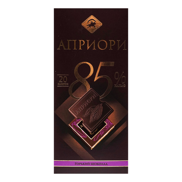 Шоколад Априори горький 85% 100 г - купить с доставкой по выгодным ...