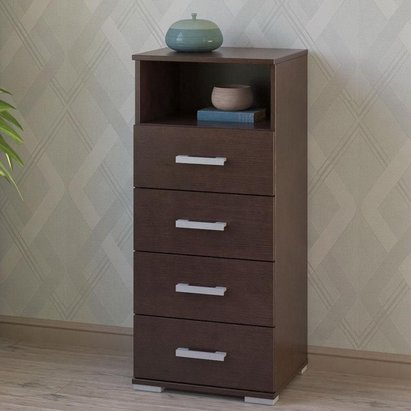 Комод Зеленоградская мебельная фабрика Комод 75, 45x37.4x101.6 см, 4 ящ ...