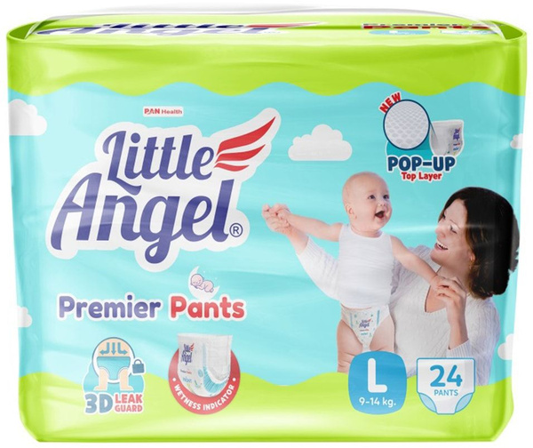 Подгузники-трусики Little Angel Premier 4 L 8-10кг 37-51см 24шт х 3 шт ...