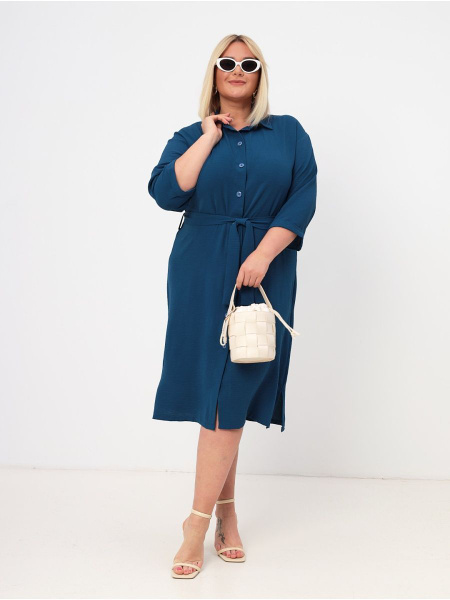 Платье AFRI синий 64 64, Женский, На любой сезон, размер 64, материал ...