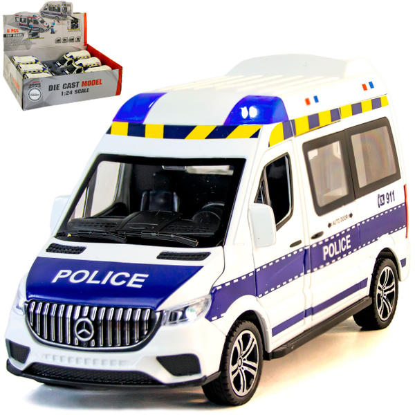 Металлическая машинка игрушка 1:24 Mercedes-Benz (Мерседес Спринтер) 20 ...