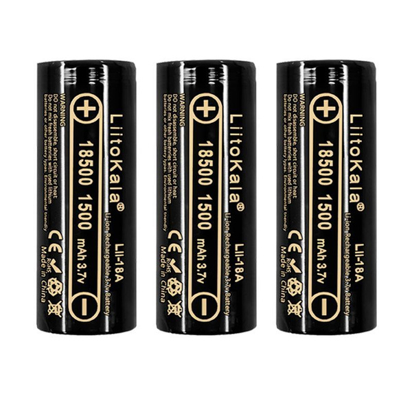 Аккумулятор LiitoKala ICR 18500 Li-ion 3.7В 1500mAh незащищенный ...