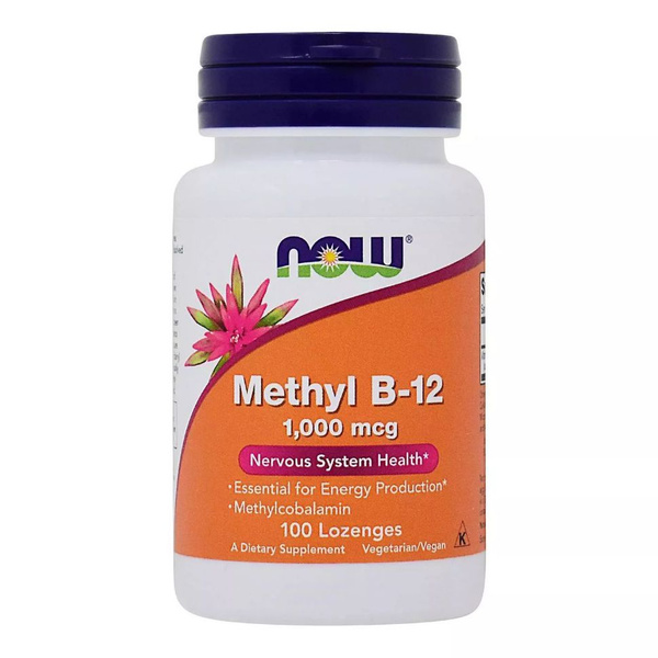 Витамин B12 NOW Methyl B-12 1000 mcg 100 lozenges, Нау Метил Б-12 1000 ...