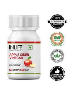 Inlife Apple Cider Vinegar, 60 капс. (600 мг.) - купить с доставкой по ...