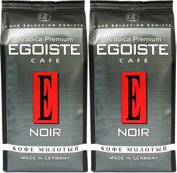 Кофе молотый натуральный, 100% арабика EGOISTE Noir 250 гр х 2 шт ...