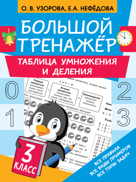Большой тренажер: Таблица умножения и деления. 3 класс - купить с ...