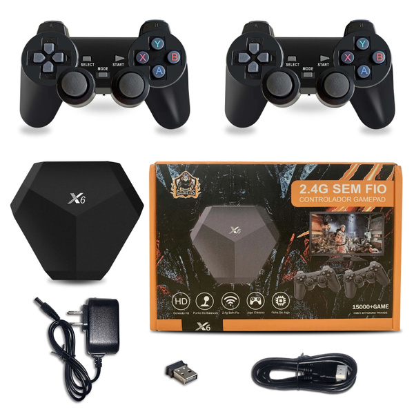 Беспроводная игровая приставка с двумя джойстиками X6 15000 игр ...