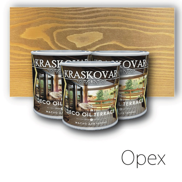 Характеристики Масло для дерева КРАСКОВАР,Kraskovar Deco Oil Terrace ...