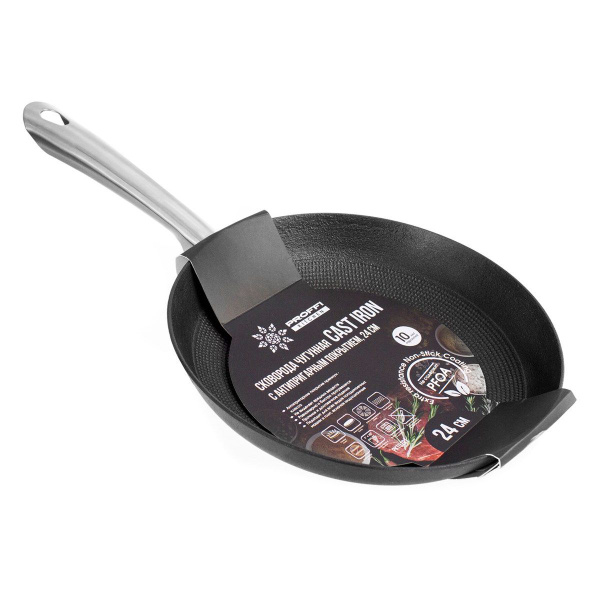 Сковорода PROFFI Cast Iron чугунная, 24 см - купить по выгодным ценам в ...