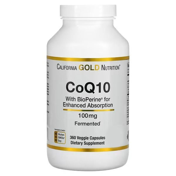 California Gold Nutrition, Коэнзим Q10 класса USP с экстрактом ...