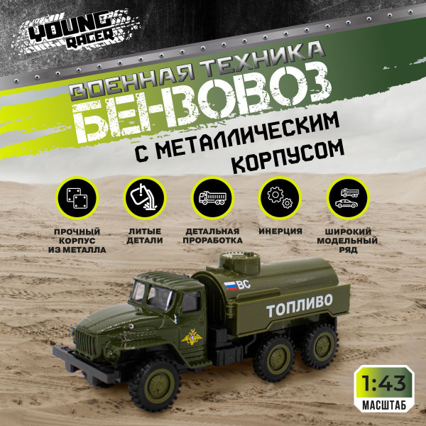 Машинка металлическая инерционная ЗИЛ бензовоз - купить с доставкой по ...