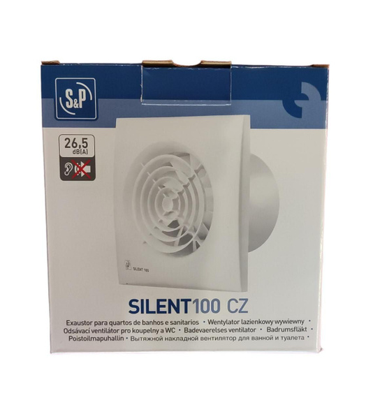 Вытяжной вентилятор SILENT 100 CZ белый 100мм - купить по выгодной цене ...