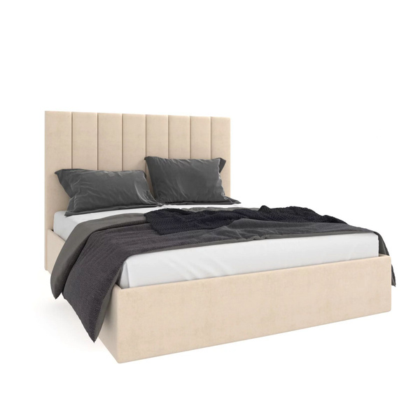 Двуспальная кровать 160х200 TWIST, с подъемным механизмом, велюр ...