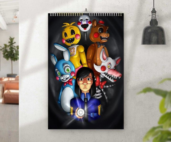 Перекидной календарь 5 Ночей с Фредди, Five Nights at Freddy's, ФНАФ ...