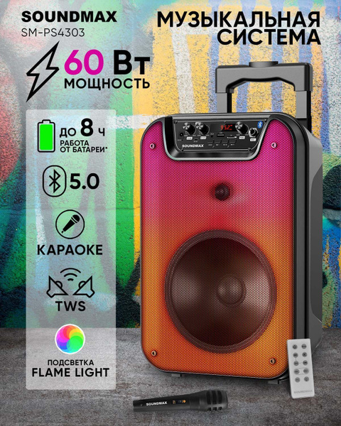 Акустическая система Soundmax SM-PS, черный - купить по низким ценам в ...