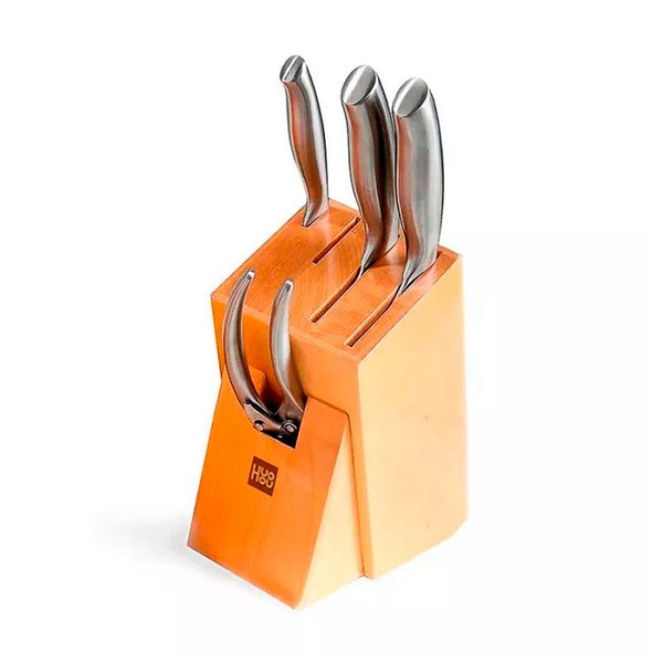 Набор стальных ножей HuoHou 6-Piece Stainless Steel Kitchen Knife Set ...
