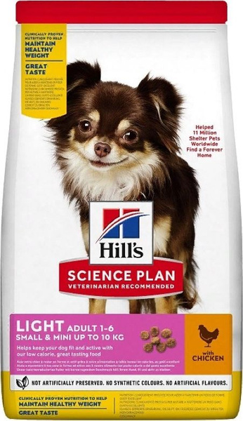 Корм для собак сухой Hill's / Хиллс Science Plan Light Small & Mini ...