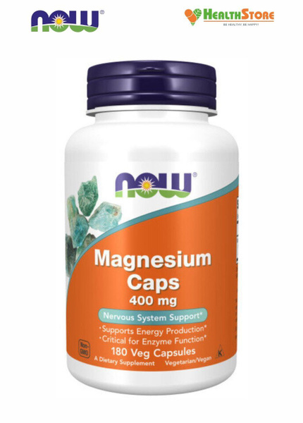 NOW Magnesium Caps 400мг 180 капсул Нау Магний в капсулах 400 мг ...