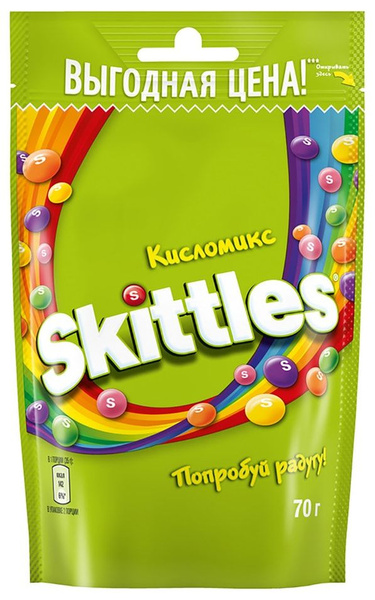 Драже Skittles Кисломикс 70г - купить с доставкой по выгодным ценам в ...