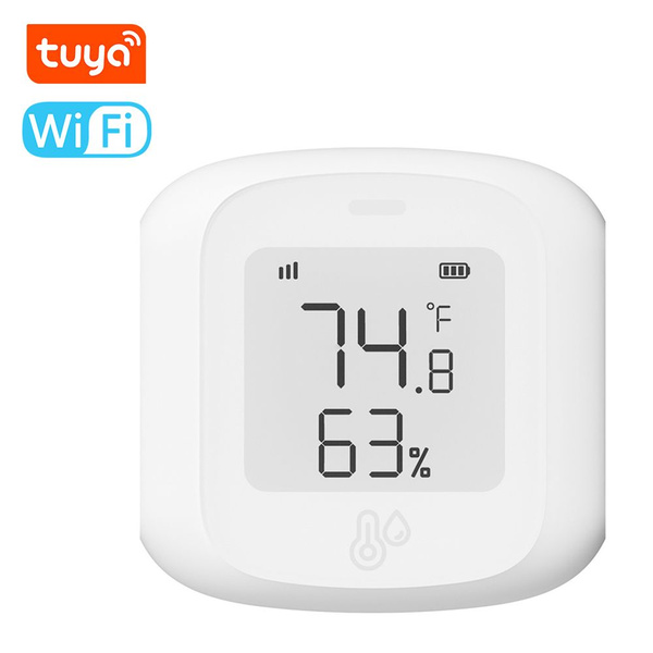Умный датчик температуры и влажности Tuya WiFi без аккумулятора ...