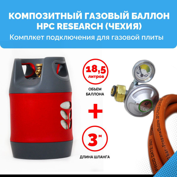 Комплект для газовой плиты - пустой композитный газовый баллон HPC ...