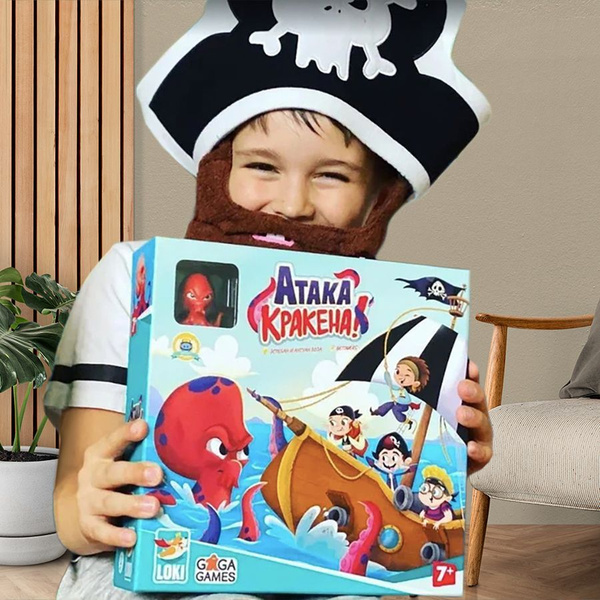 Кооперативная настольная игра "Атака Кракена" для взрослых и детей от 7 ...