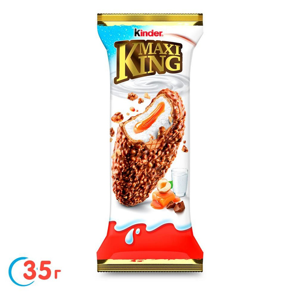 Вафля Киндер Макси Кинг, с молочно-карамельной начинкой, 36,7%, 35 г ...