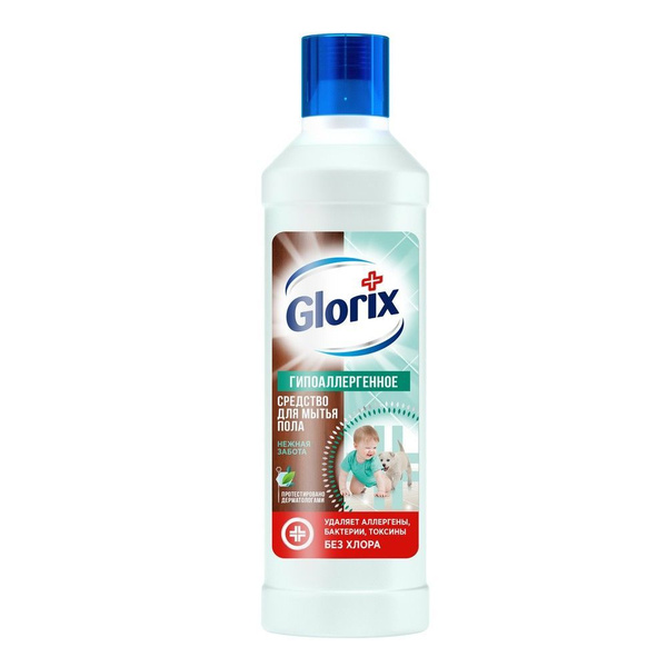 Glorix Нежная забота, моющая жидкость для пола,1 л - купить с доставкой ...