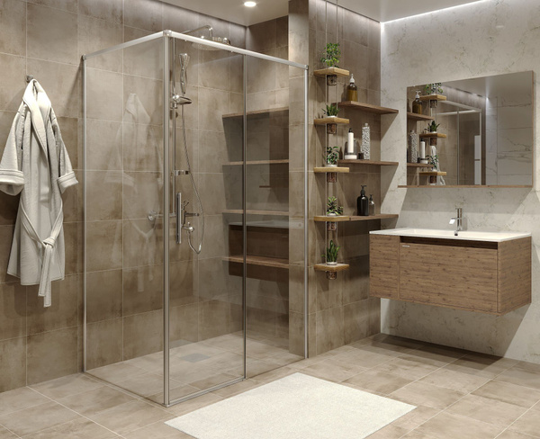 Душевая перегородка Grossman 90х90х190 см арт 133026190 - купить по ...