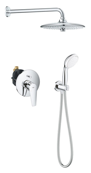 Душевая система с 3-х режимным тропическим душем Grohe BauEdge New ...