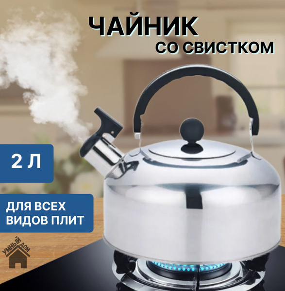 BINGO Чайник Никелированный "Кухни мира", 2 л - купить с доставкой по ...